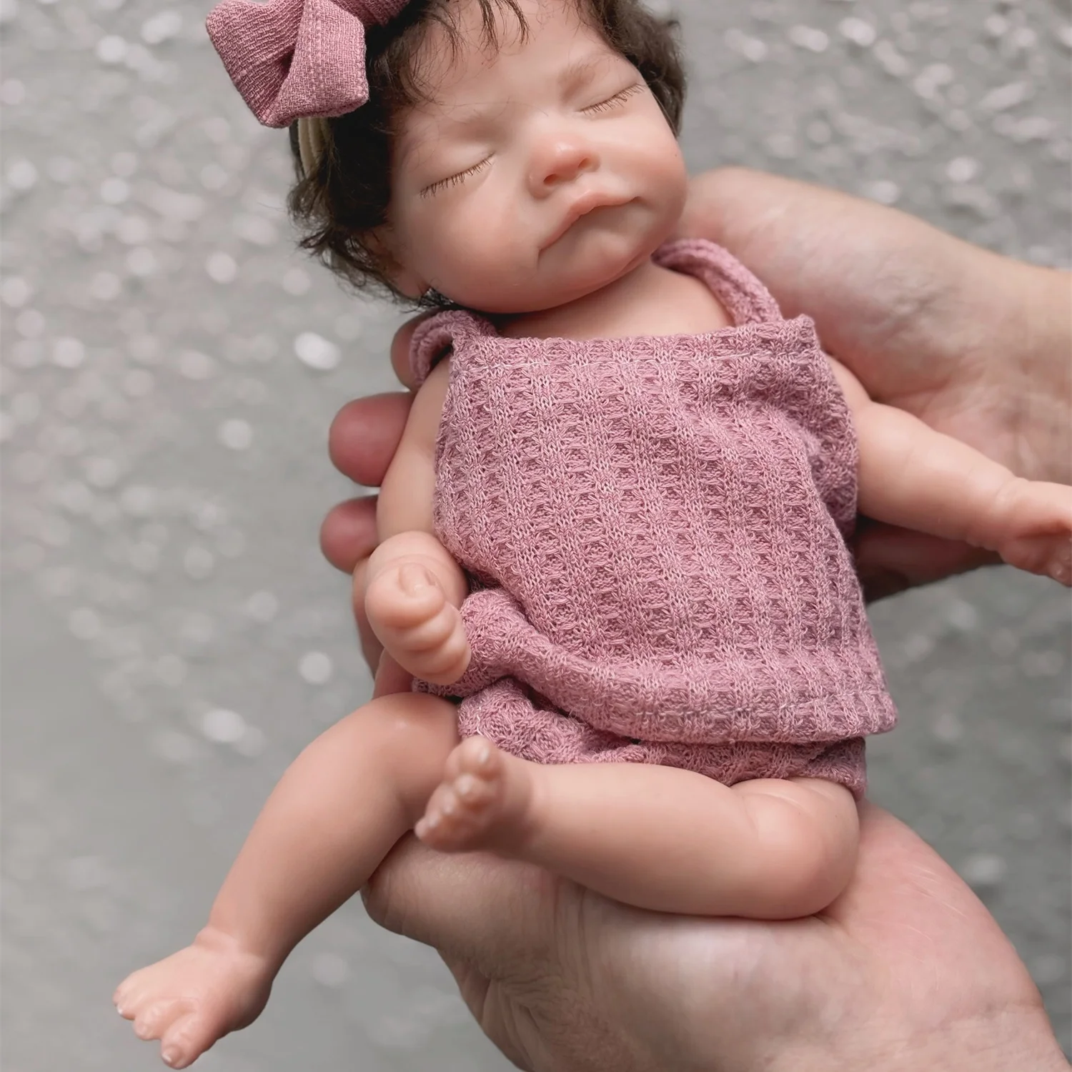 1PC 10 zoll Offene Mund Weiche Silikon Reborn Puppe Mädchen mit Haar Lebensechte Gemalt Wasserdicht Neugeborenen Baby Bebe spielzeug