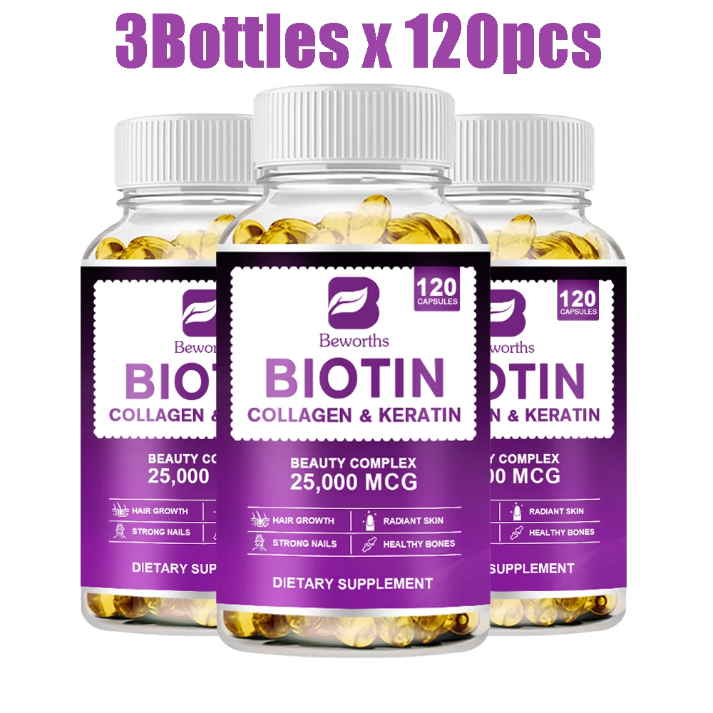 

BEWORTHS Biotin Capsules Biotin For Hair Growth Healthy Nails & Skin Hair Growth Supplement for Women & Men Beauty Health