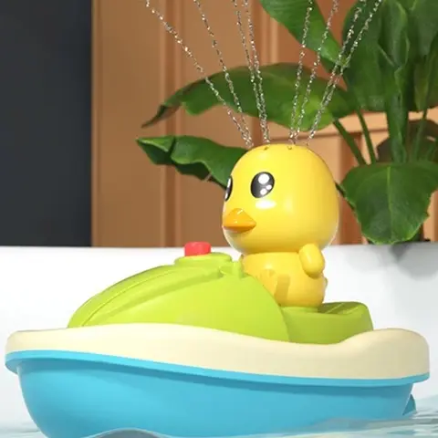 बच्चों के लिए बत्तख स्नान खिलौने, बाथटब जल स्प्रे बेबी स्नान खिलौना, बच्चों के लिए प्यारा इलेक्ट्रिक बाथरूम स्नान खिलौने, जन्मदिन के लिए आदर्श उपहार 10 best sales बच्चों के बाथरूम के सामान - №5