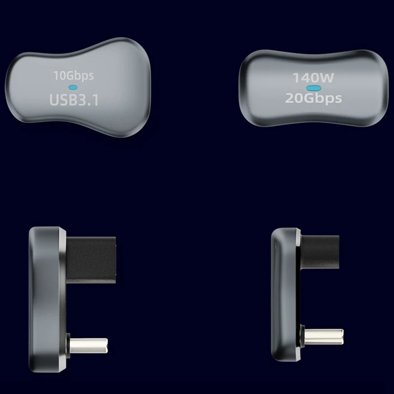 180 Degree Angle USB C Adapter USB-C PD Charging Tablet USB C U Shape Converter For Steam Deck Accessories