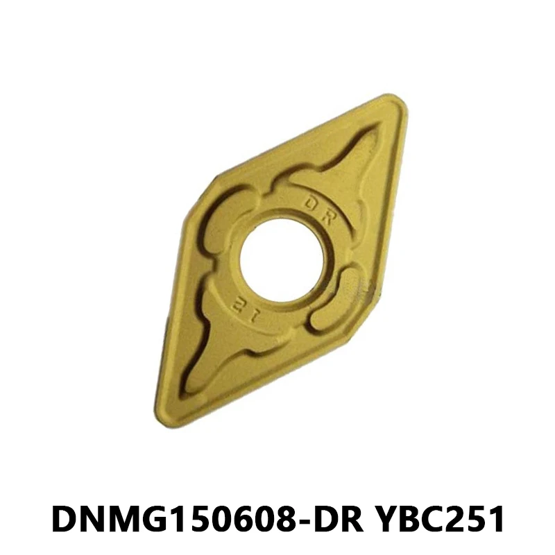 

100% Original Carbide Inserts DNMG150608-DR YBC251 DNMG 150608 DR CNC Lathe Turning Cutter High-Quality Blade for Steel Parts