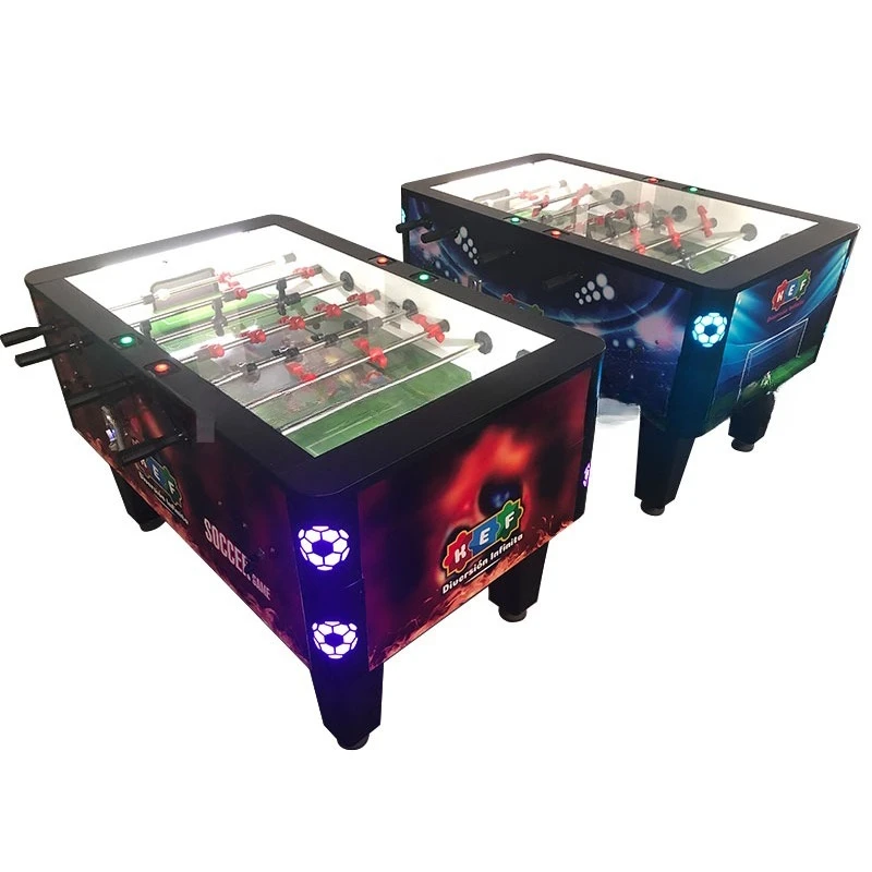

Professional Table Football Machine Indoor Sports LCD Board Game Coin Operated with English Language Support