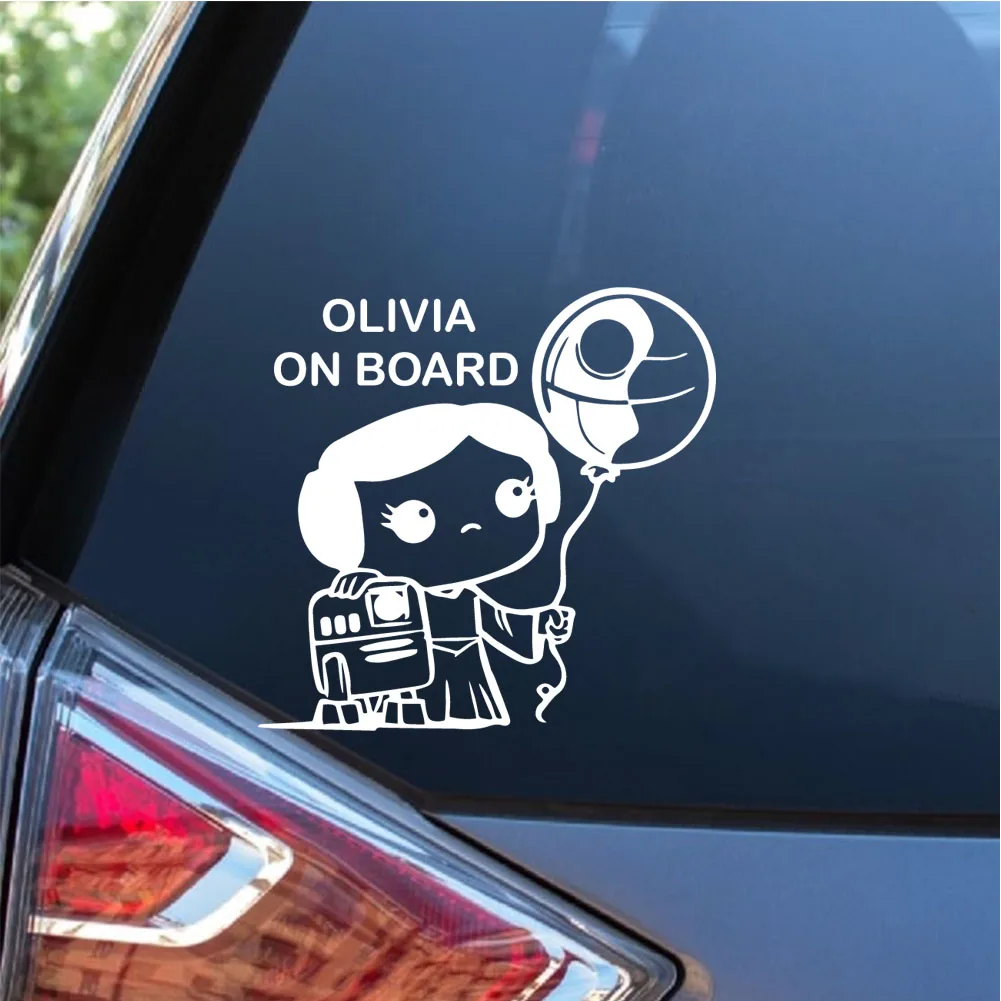 1 قطعة فتاة صغيرة جميلة ولعبة بالونها. اسم مخصص ملصقات السيارات والشارات الكربون ملصق الجدار ملصق الفينيل الفن المنزل ديسمبر