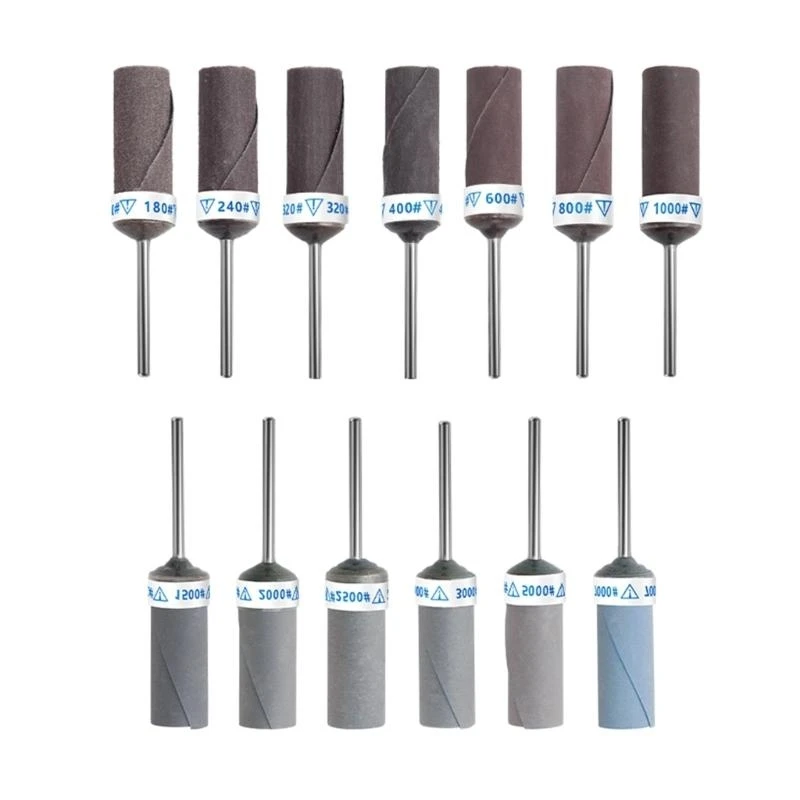 

Y1AD Sand Paper Bar Sandpaper Rotary Cutter 2.35mm Rod Abrasive Grinding Heads Polish