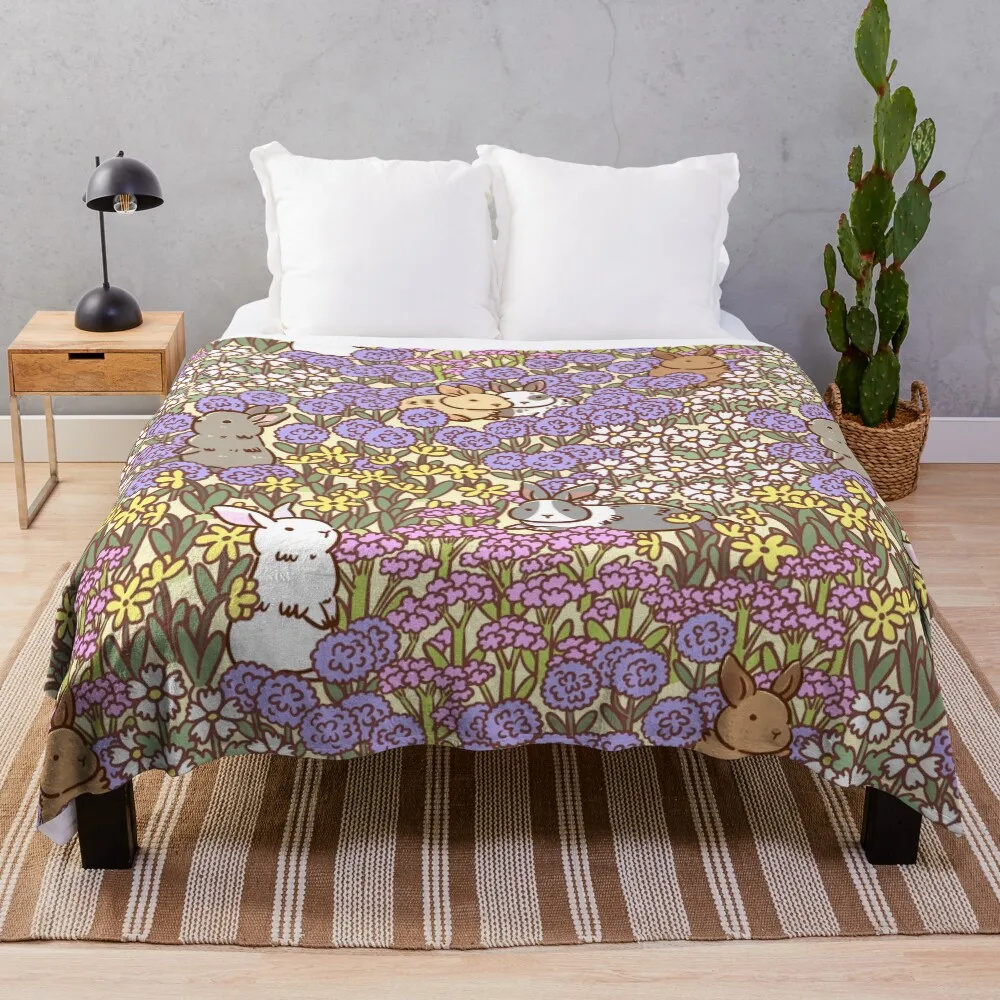 

Bunny Meadows Throw Blanket
