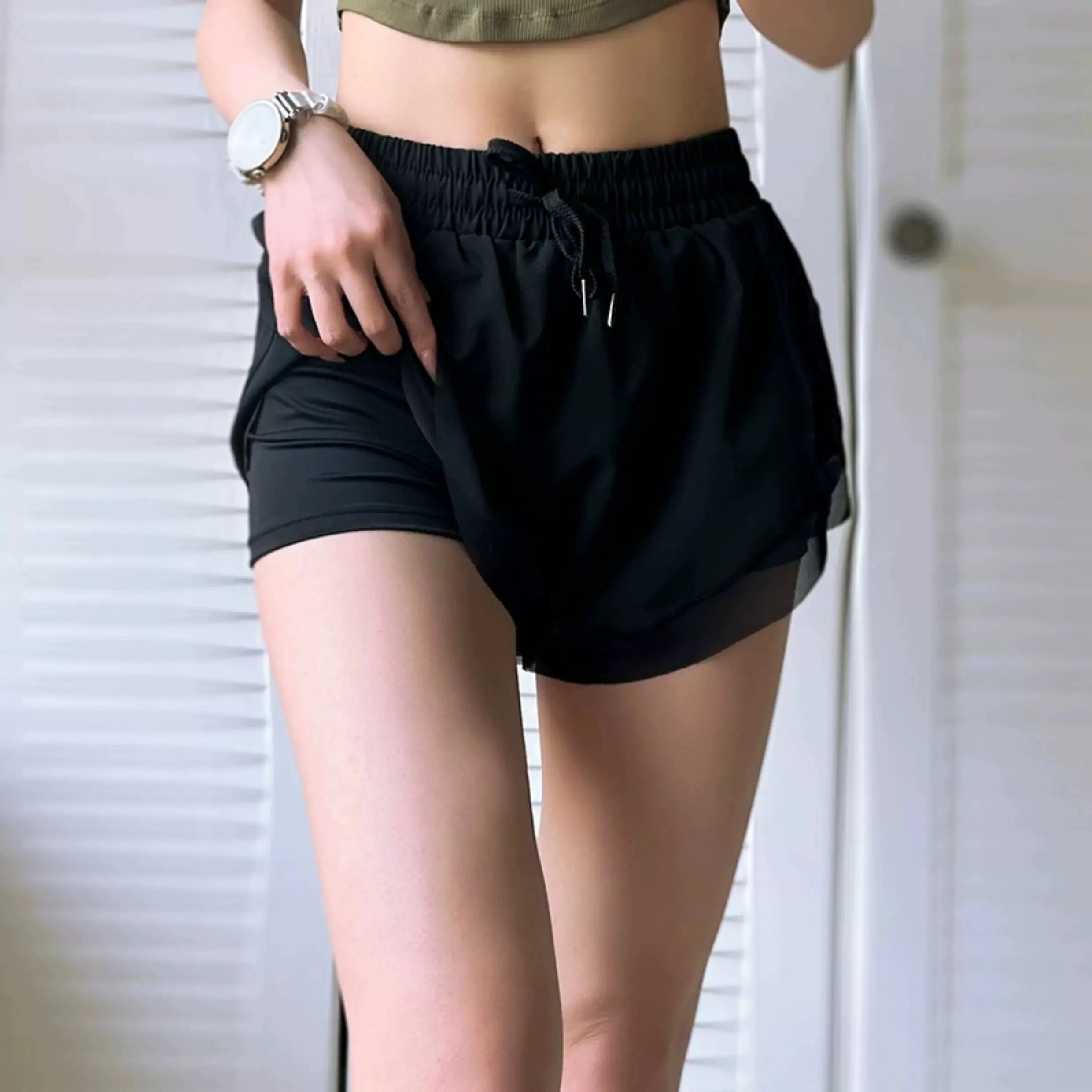 Fitness Hot Pants, Yoga Pants, Sports Shorts, Loose Fit, Slimming, Anti-Exposure, Casual Shorts, Quick-Dry, Breathable for Running