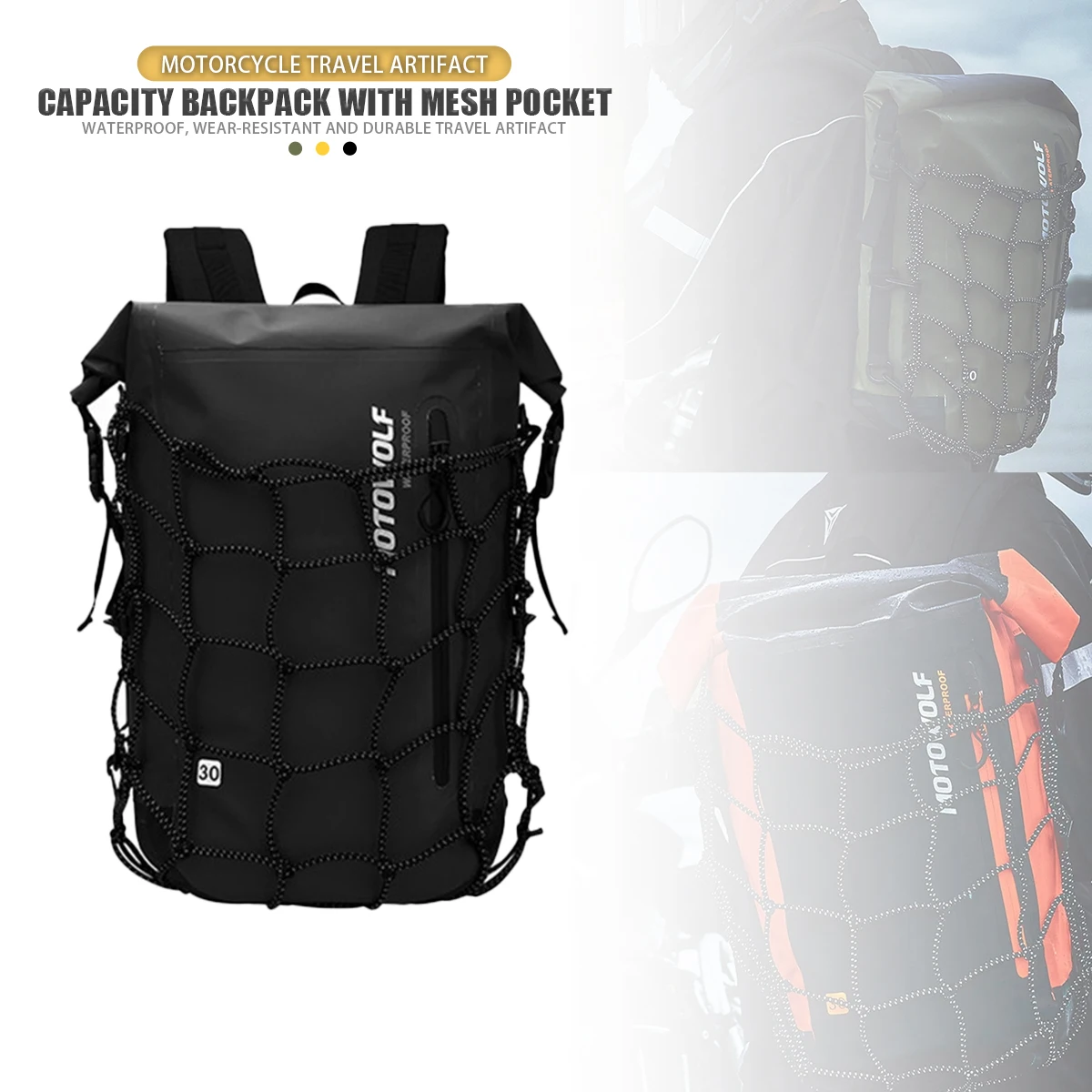 

Мотоциклетный велосипедный водонепроницаемый шлем, сетка, спортивная баскетбольная сумка, сумка для шлема, уличные дорожные рюкзаки