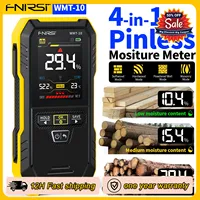FNIRSI WMT-10 Inductive Wood Moisture Meter Hygrometer Non-contact Timber Damp Wall Detector Non-destructive Humidity Tester