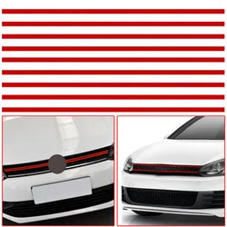 Red Car Stickers Reflective Strips Front Hood Grille Mouldings Auto Accessories Decoration for VW Golf 6 7 Auto Accessories