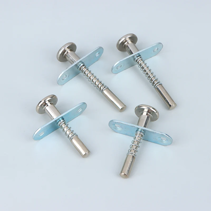 2pcs Plunger Latches Spring-Loaded Door Lift Adjustment Rod Latch Door Hardware Spring Latch