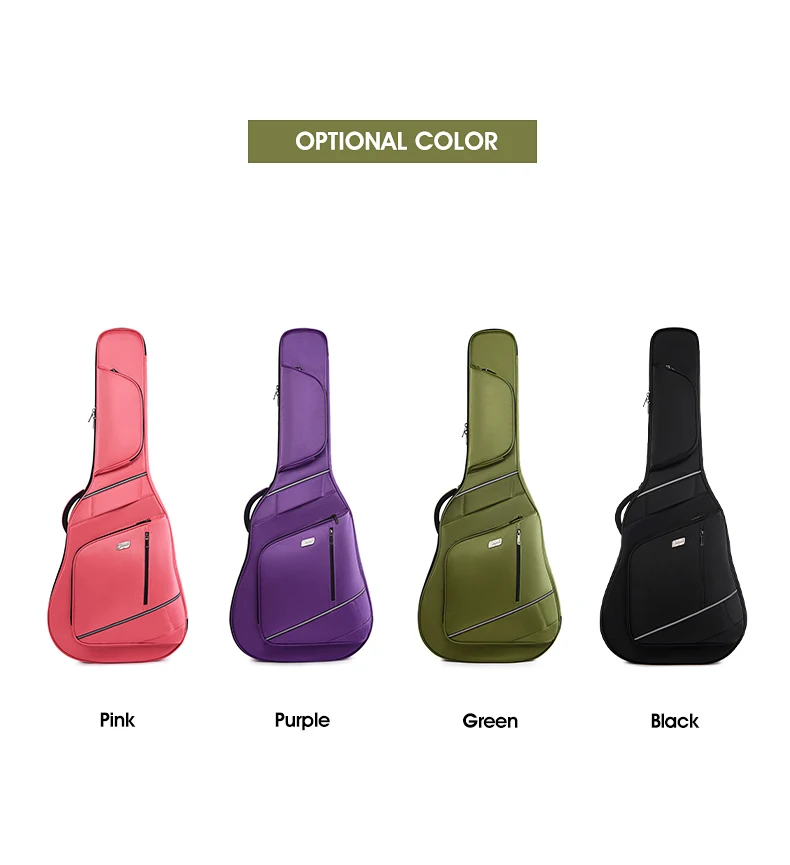 Customize 40/41/42 Inch Guitar Bag Waterproof Oxford Acoustic Guitar Case Soft Foam Padded Western Guitar Gig Bag