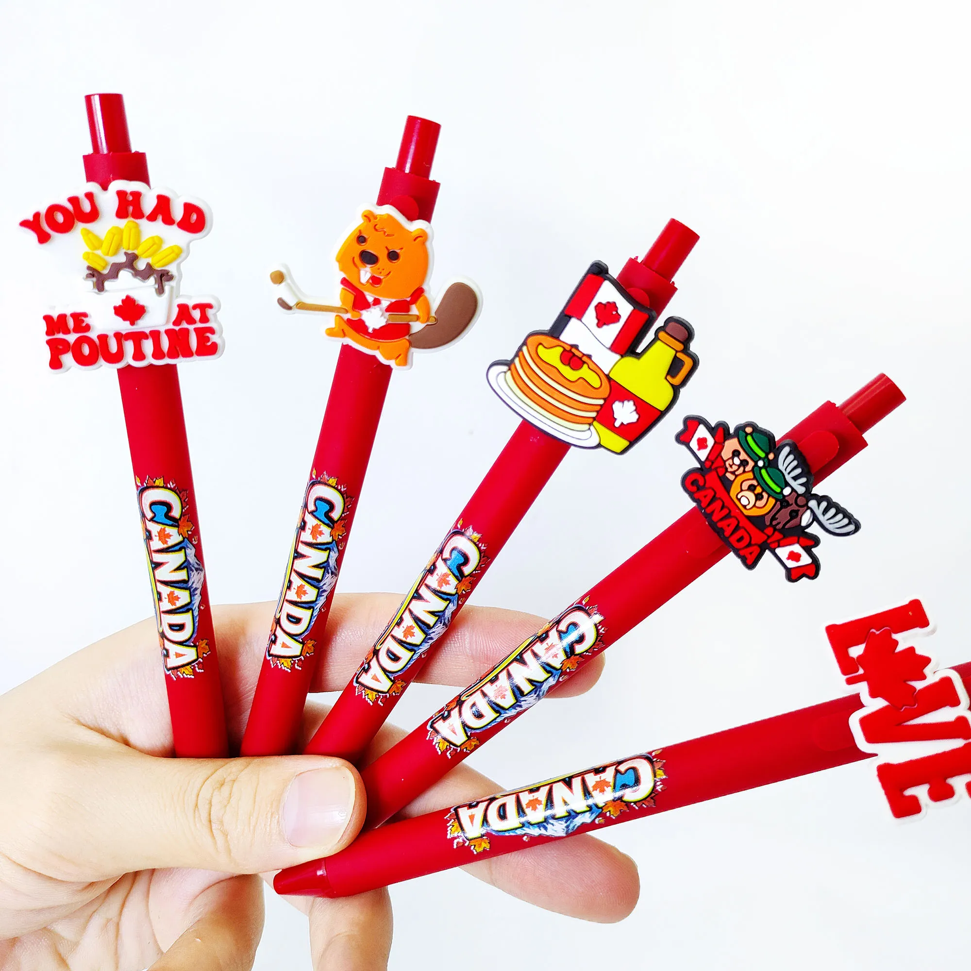 

15 шт./20 шт. шариковая ручка с принтом на канадской тематике, подарочная ручка для письма для студентов, ручка для бизнес-офиса.