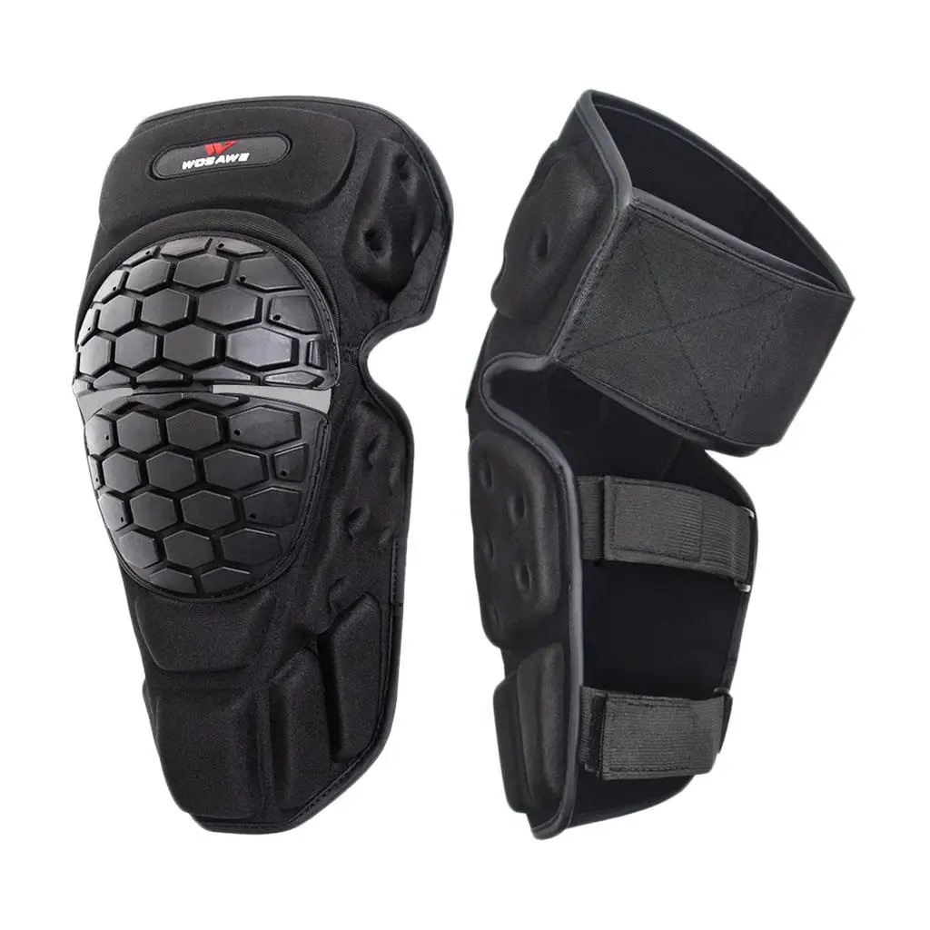 

Black Thick EVA Padded Knee Pad Motorcycle Motorbike Knee Protector Guards