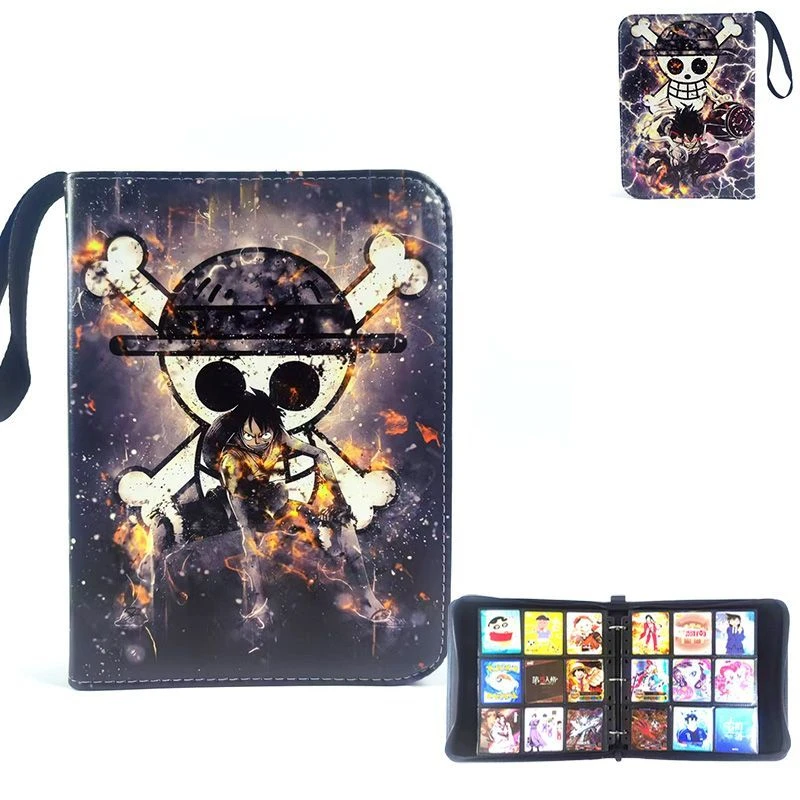 Luffy Card Binder One Piece Roronoa Zoro Fotoalbum Ritsboek 400/900 Pocket Holder TCG Kaarten Opslag, Anime Albums Cadeau