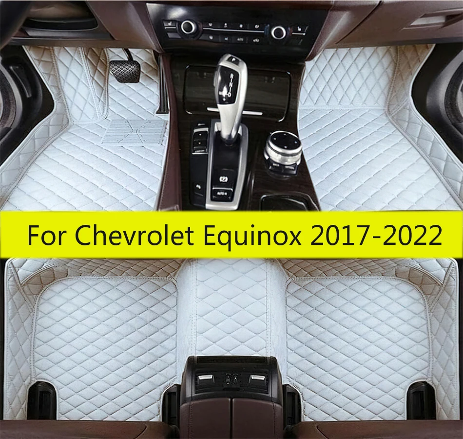 Car Floor Mats For Chevrolet Equinox 2022 2021 2020 2019 2018 2017 Waterproof Anti-Dirty Carpets Car Accessories Interior Parts