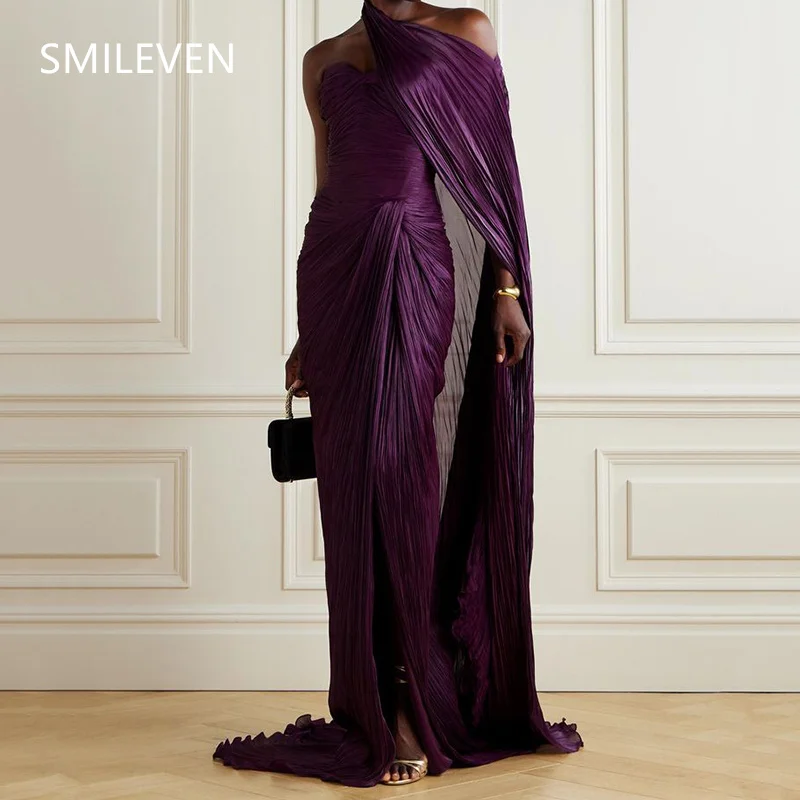 

Smileven A-line Sleeveless Prom Dress فساتين س Saudi Arabia Backless Luxury Evening Gown Formal Dress Customized 2025