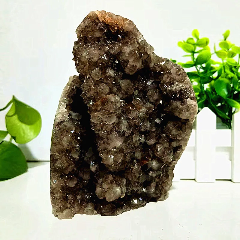 100% Natural Smoky Quartz Crystal Raw  Real Mineral Specimen Freeform Feng Shui Energy Chakra Healing Room Decorations