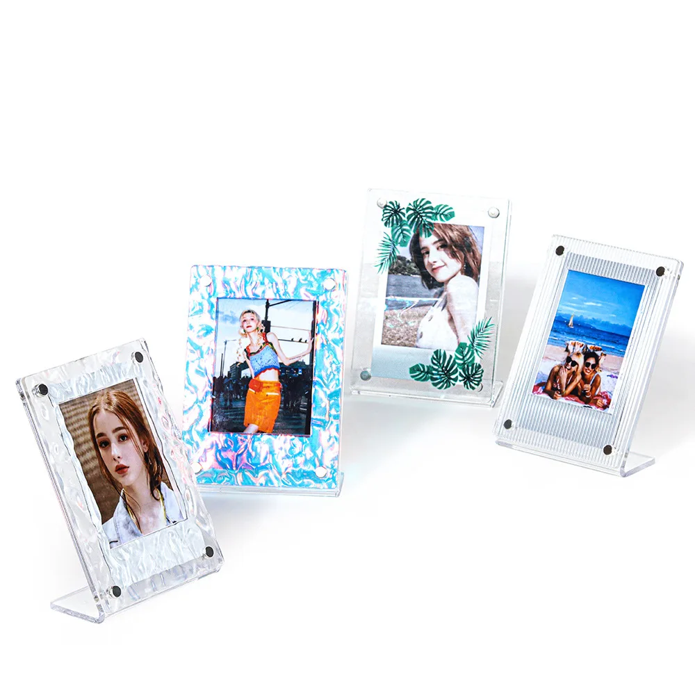 CAIUL Polaroid Frame Instax Mini Photo Acrylic Magnet Frames for Fujifilm Instax Mini 12/11/9/8/7+ Instant Camera  3-inch Flim