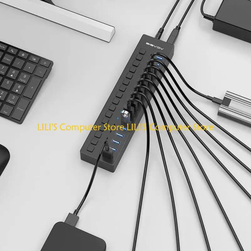 

A52B Computer Component USB3.0 HUB 2.4A Power Output for Multi-Device Charging