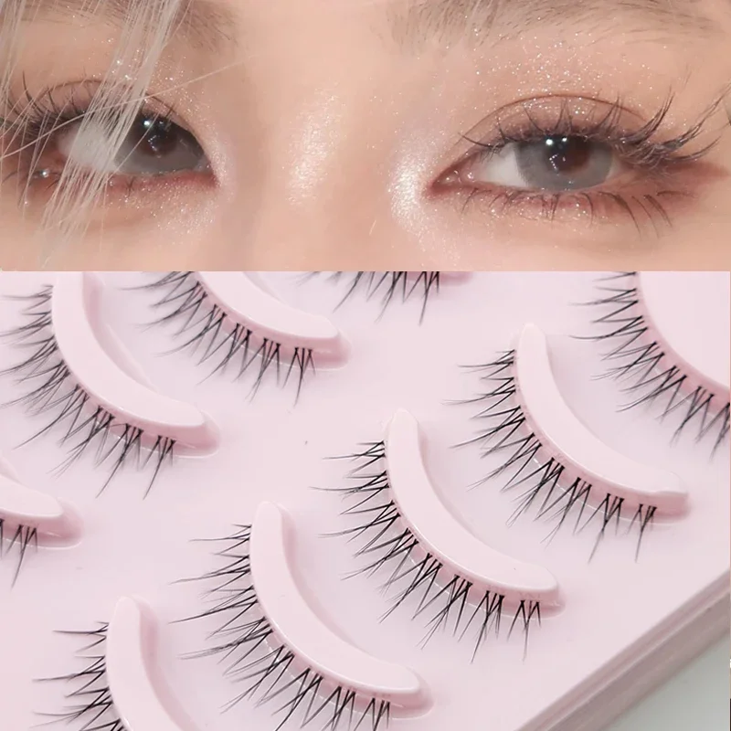 ใหม่ Manga Lashes นุ่มขนตาธรรมชาติหนาขนตาปลอมมังงะขนตาเดททุกวันแต่งหน้าขนตา Lashes Wispy