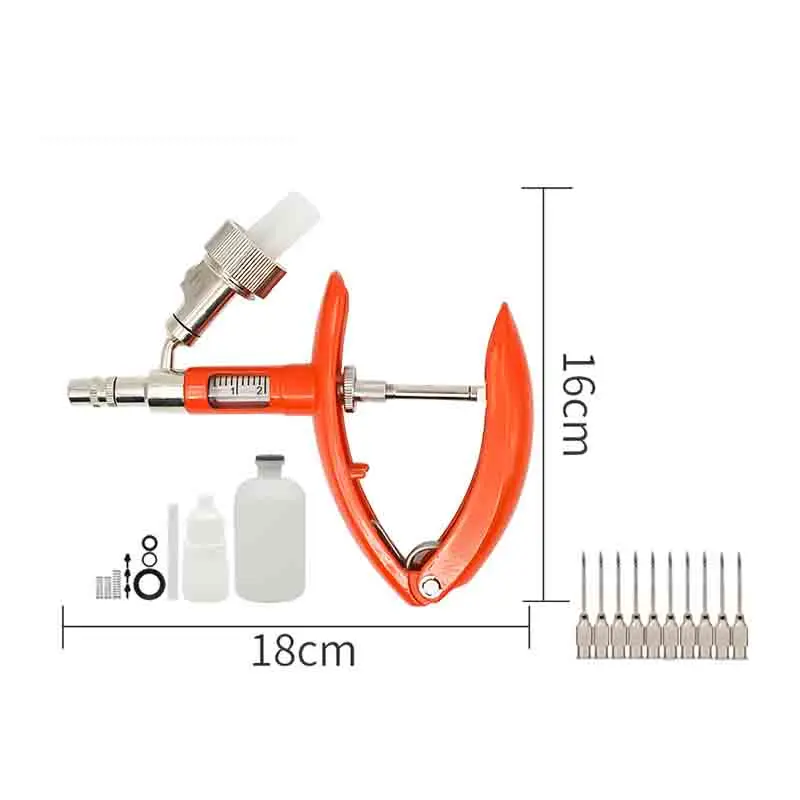 EINE Neue Art von High-präzision Veterinär Spritze Automatische Einstellbare Kontinuierliche Impfstoff Injektor für Schweine, Rinder und Schafe