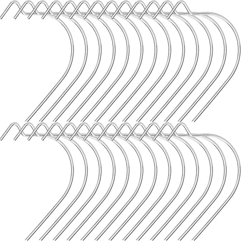 

55 Pcs Stainless Steel Hook Picture Hook Holds Up To 100Lb For Dry Wall Without Any Tool Home Office Hotel Deco