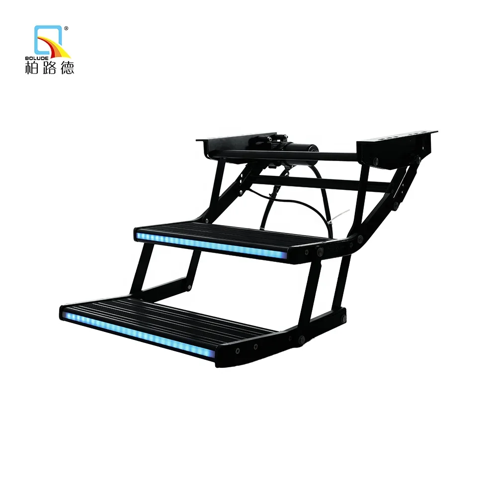 

CE Manufacturing RV Electric Steps Aluminum Steps Caravan Double Step For Caravan Motorca RV Ladder Travel Trailer Entry Doorway