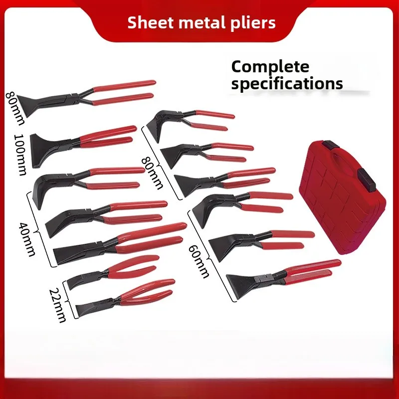 Alicates plegables para forja, alicates plegables de cabeza grande, alicates para chapa de reparación de automóviles, alicates para coser y recortar