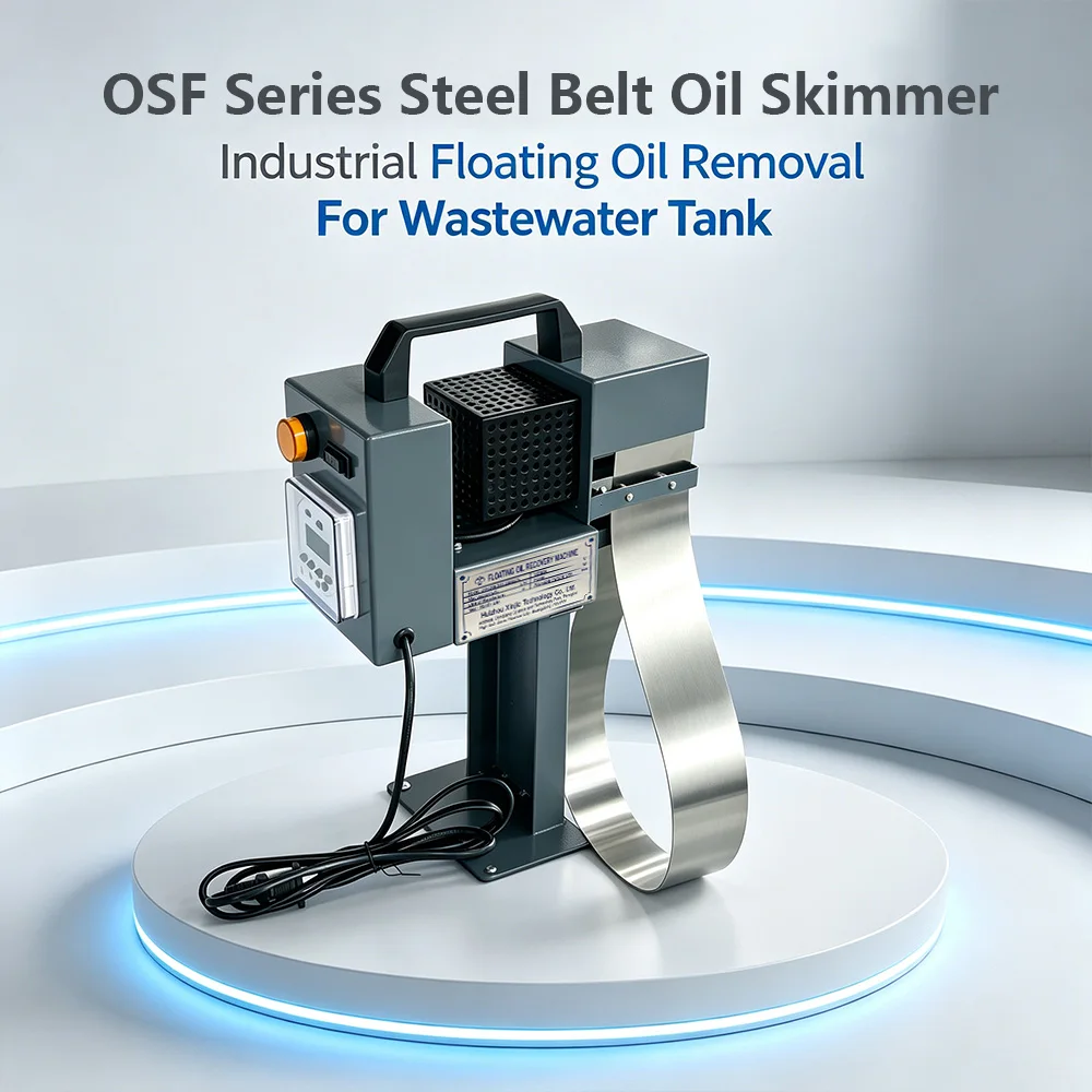 Automatic Coolant Filtration System Steel Belt Oil Skimmer 25L/H Double Sided Tramp Oil Separator For Machining Center