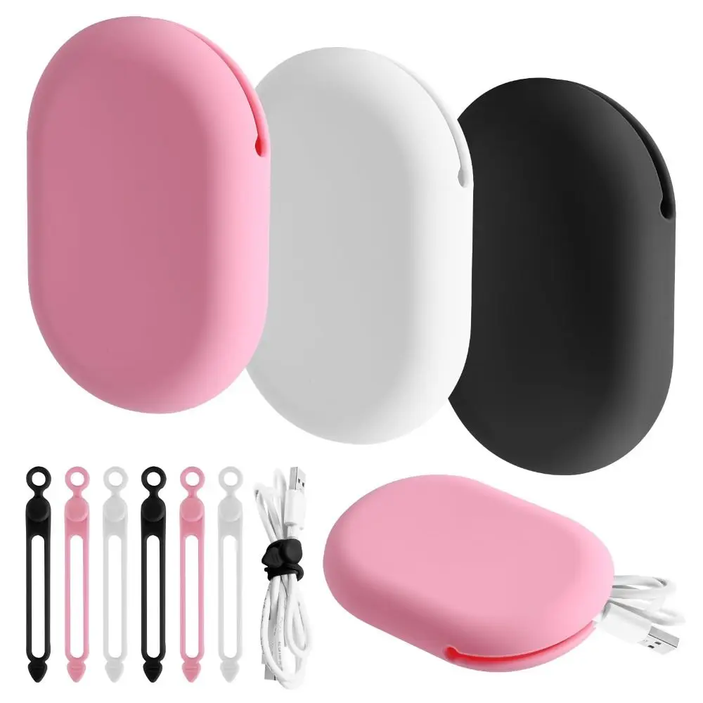 Non-toxic Silicone Earphone Bag Data Cable Storage Bag Portable Mini Waterproof Digital Accessories Protective Case