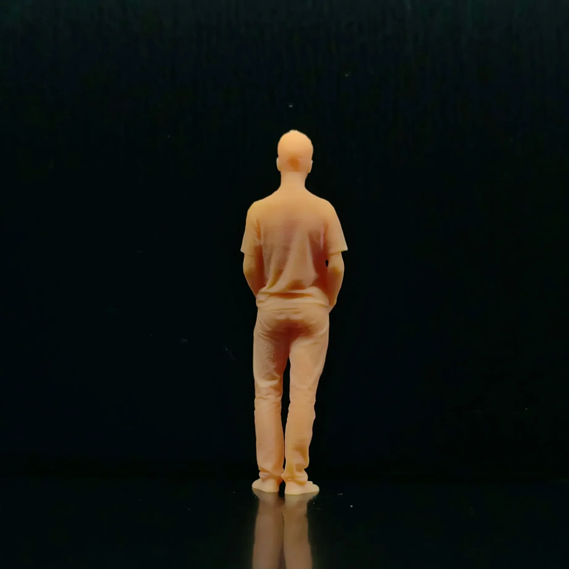 1/64 1/43 Schaalmodel Hars Handen In Pocket Man Ongekleurde Miniatuur Diorama Handgeschilderde T430