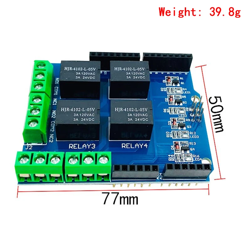 5V 4 Channel Relay Shield Module for Arduino UNO R3 Mega2560 Electronic 4 Way Four Channel Relay Control Expansion Board