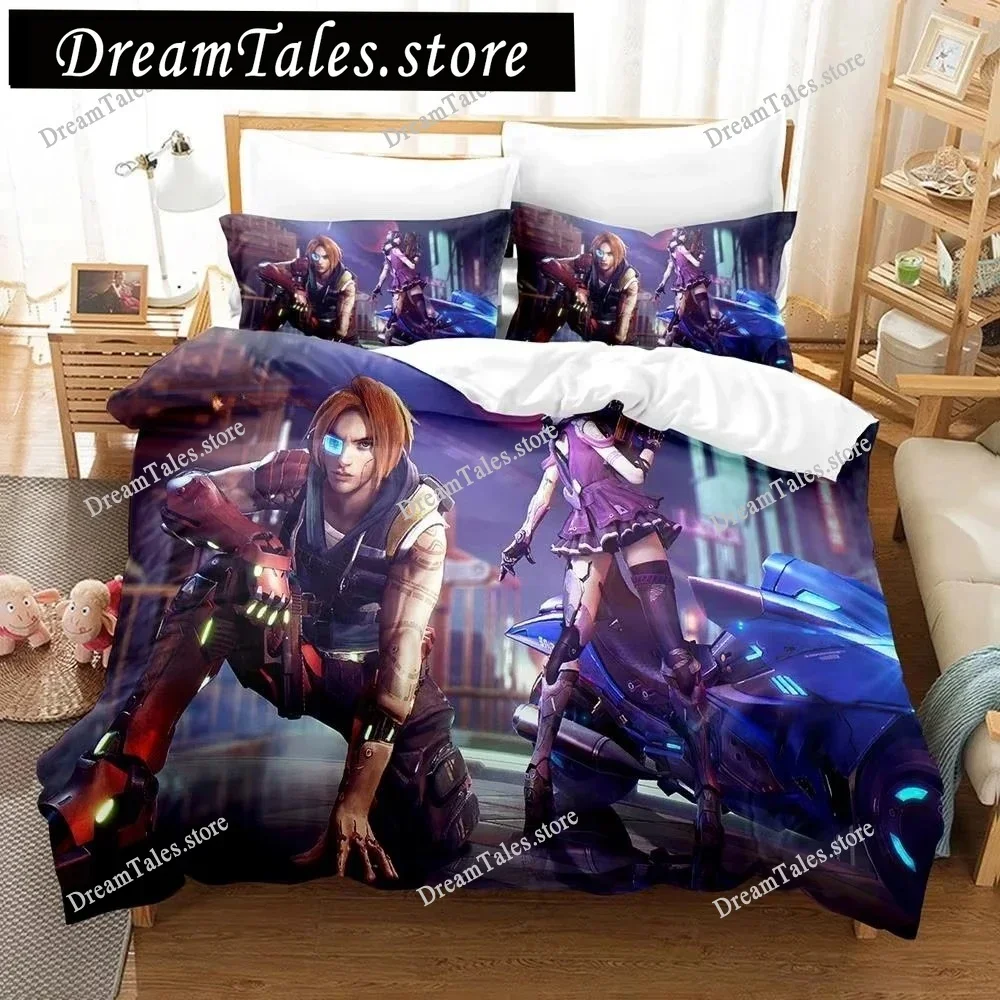 Warrior Game Garena Free Fire Bedding Set Boys Girls Twin Queen Size Duvet Cover Pillowcase Bed Kids Adult Home Textileextile