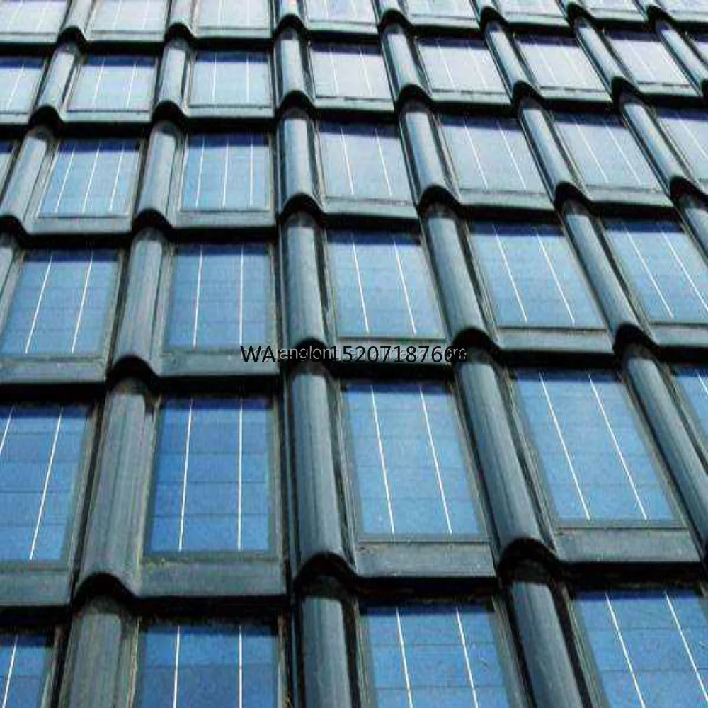 Cheap PV Module 150W Bifacial  Double Glass Mono Solar Panel  Black BIPV/Solar Roof Tiles Photovoltaic