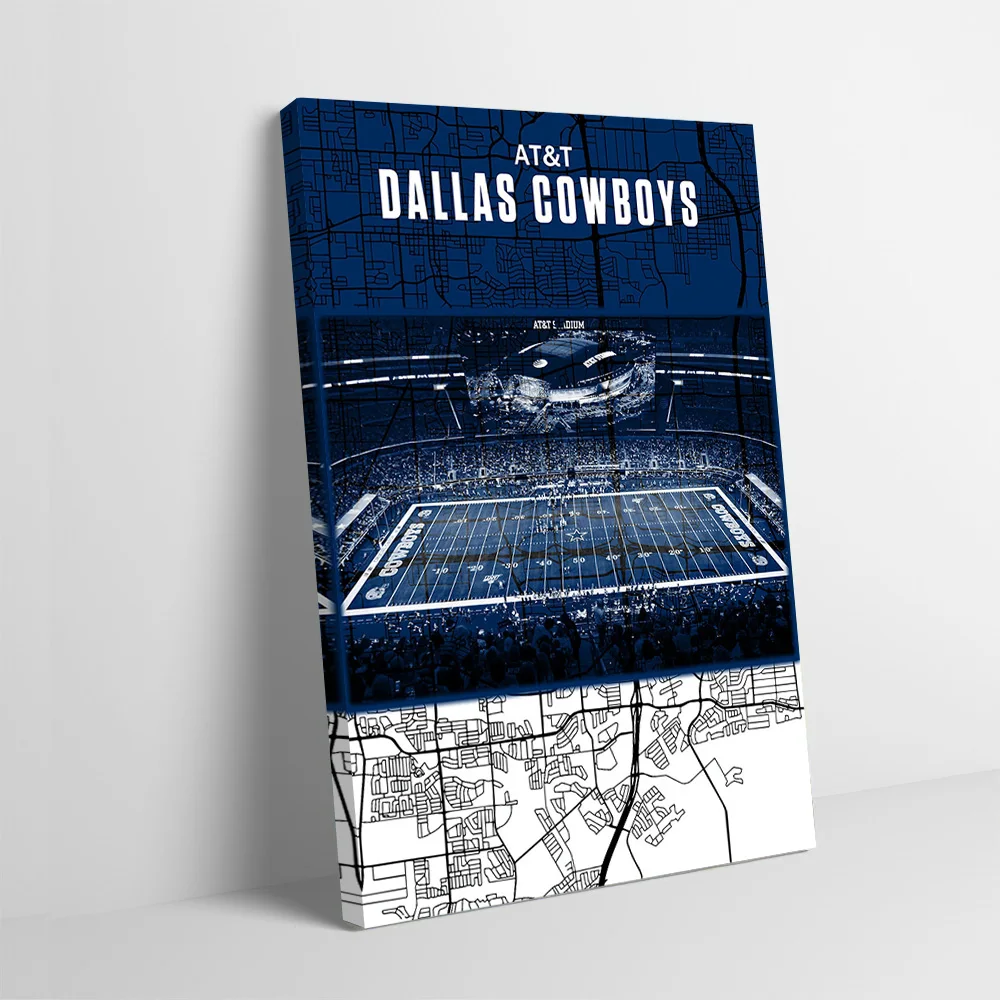 Dallas cowboys att impressão cartaz personalizado e fotos arte da parede pintura em tela para decoração do quarto sala de casa decoração mural