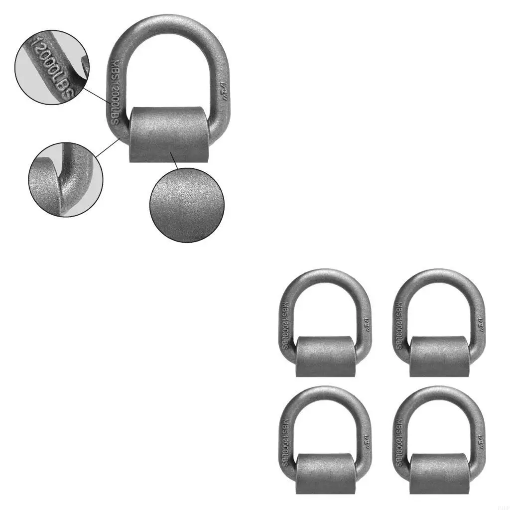 F1CF Cargo Weld On D-Ring Tie-Down Anchors 1/2