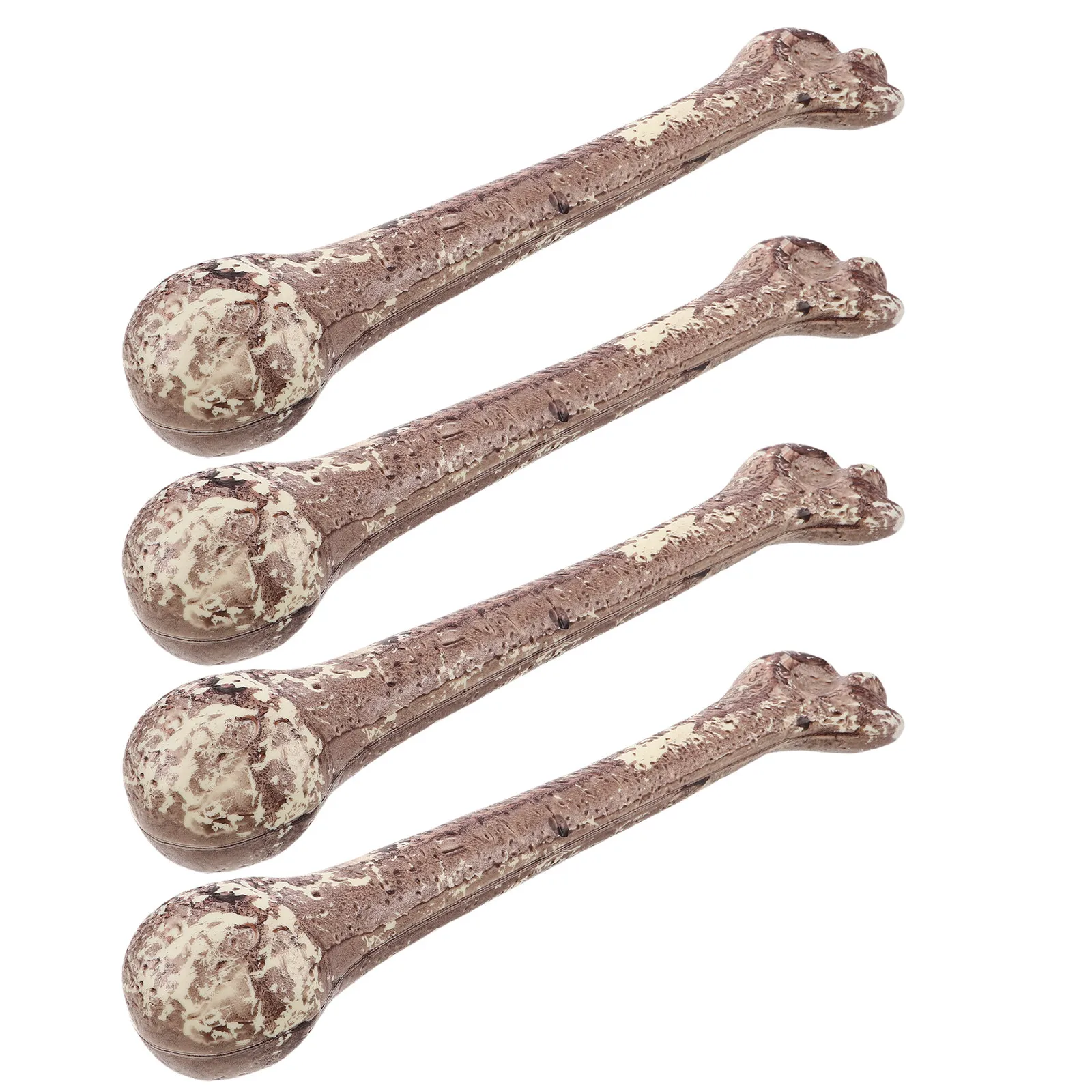 

4Pcs Large Sturdy Break-Resistant Plastic Bones Halloween Decoration Simulated Human Bone Prop for Theatrical Performance