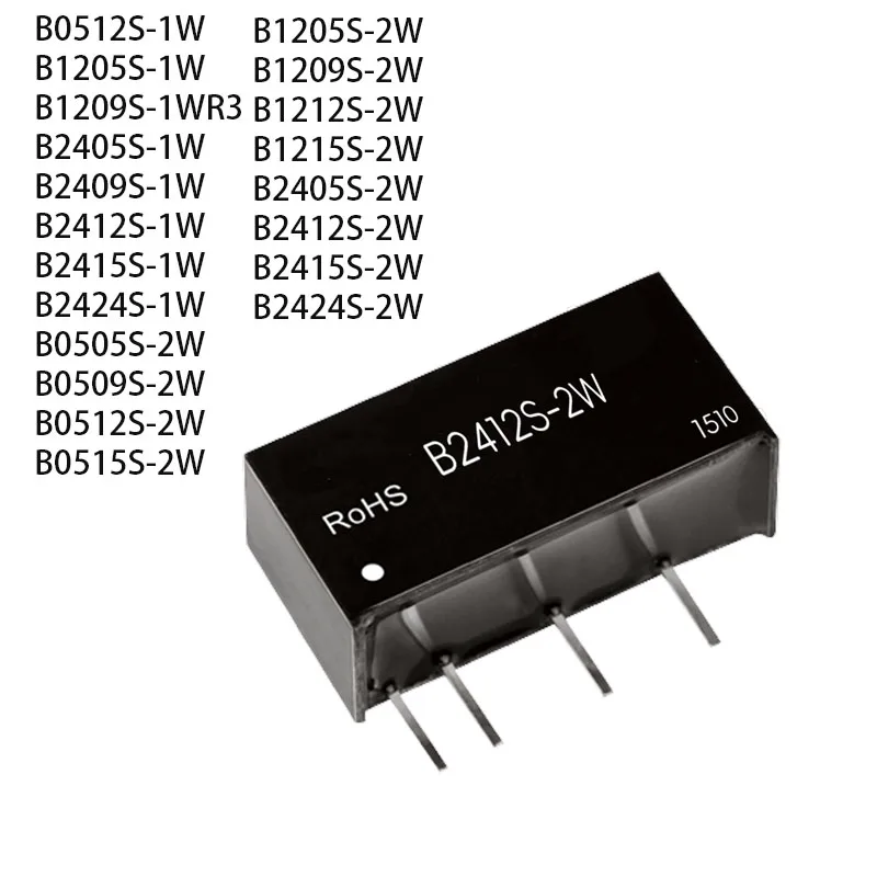 Power Module B0505S 9 12 24S -1W B1205 1212 1224S-2W B2405S Isolated DC