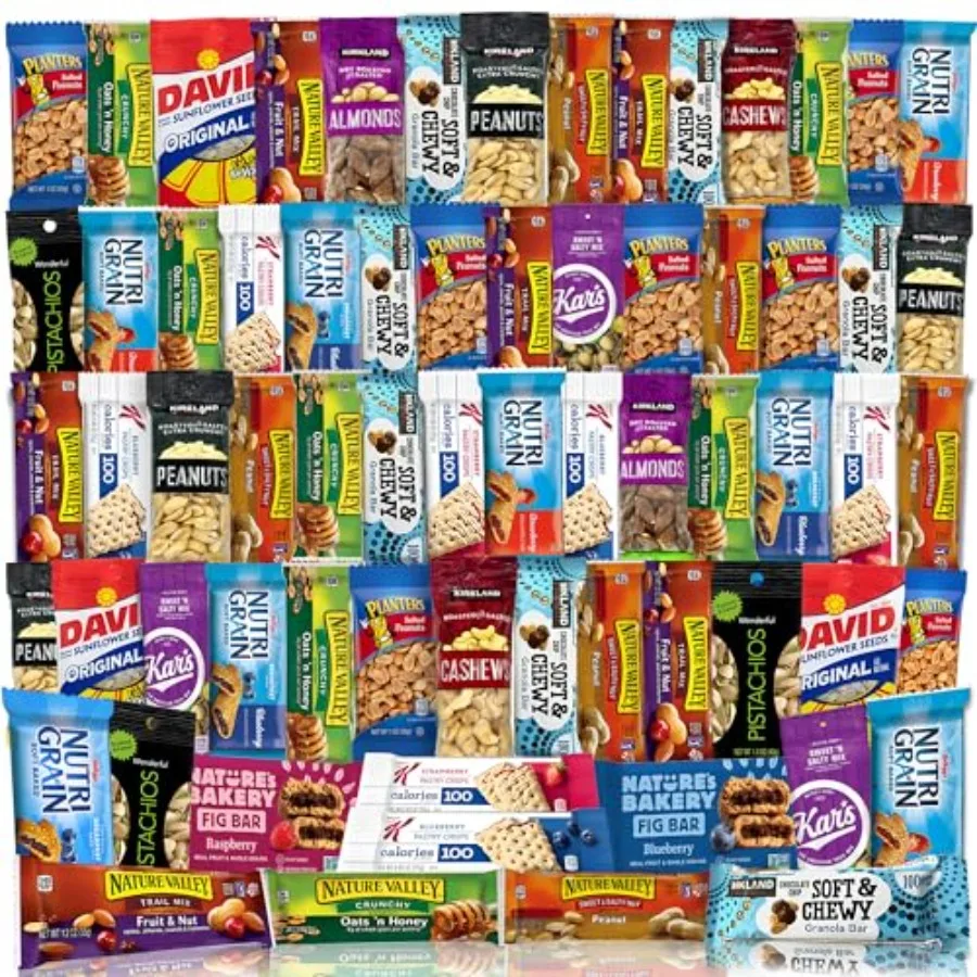 

Snacks Gift Variety Basket for Adults 72 Count Great For Men Women Adults Office School Colleges - Gift Assortment Package - Gr