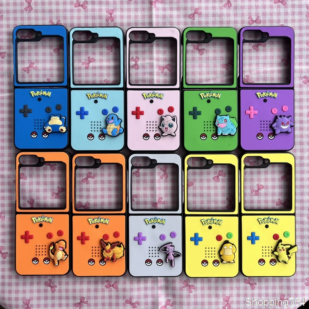 pokemons-mew-clefairy-capa-de-telefone-para-samsung-galaxy-z-flip-zflip4-zflip5-z-fold-3-4-5-6-7-zfold7-jogos-3d-capa-para-console-de-menino