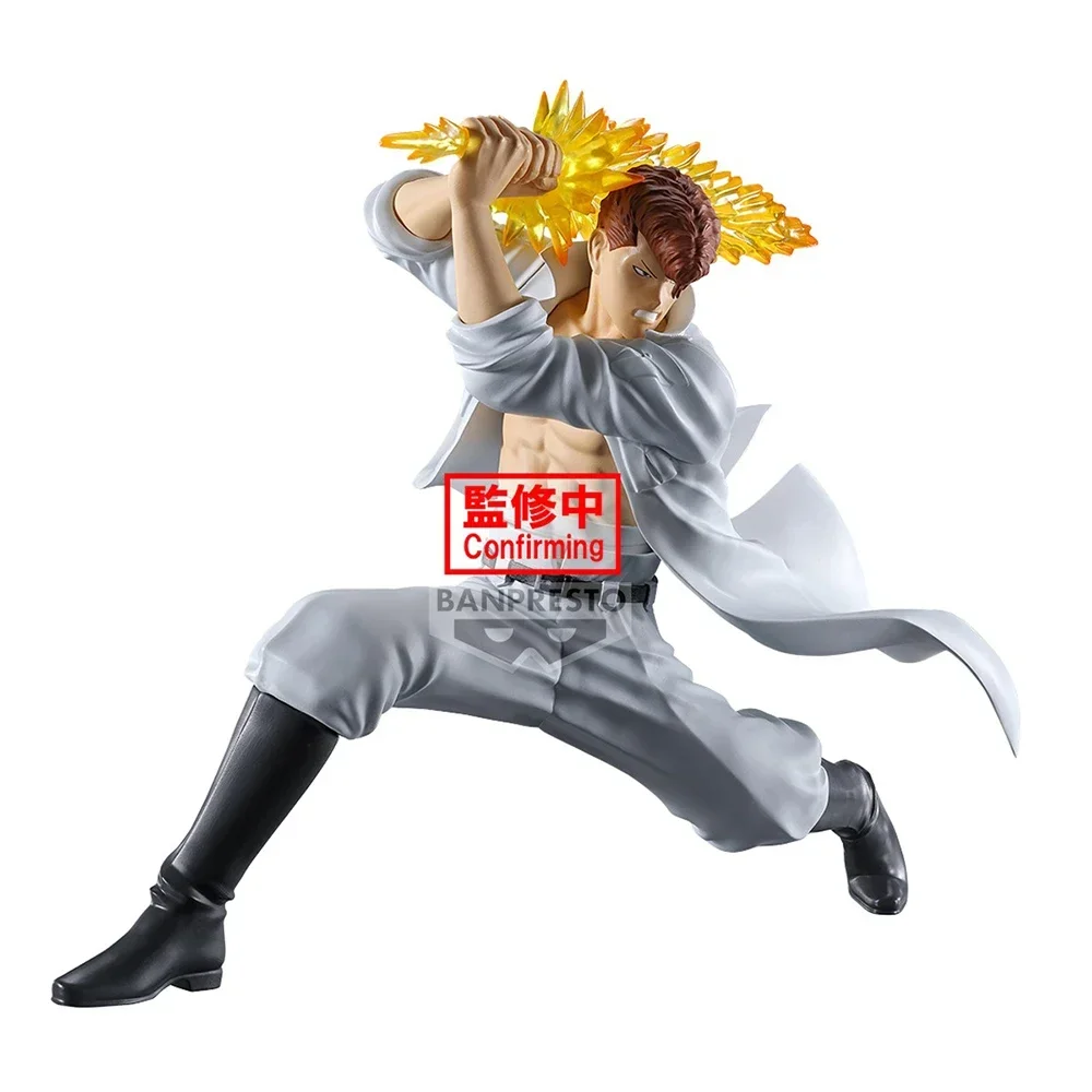 Original bandai yuyu hakusho kuwabara kazuma ankoku bujutsukai figura de ação pvc modelo brinquedos colecionáveis 14cm