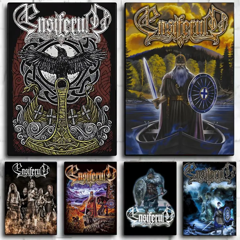 Sword Axe Energetic Folk Metal E-Ensiferum Poster Wall Art Print Poster Decorative Mural Home Decor Gift Unframed