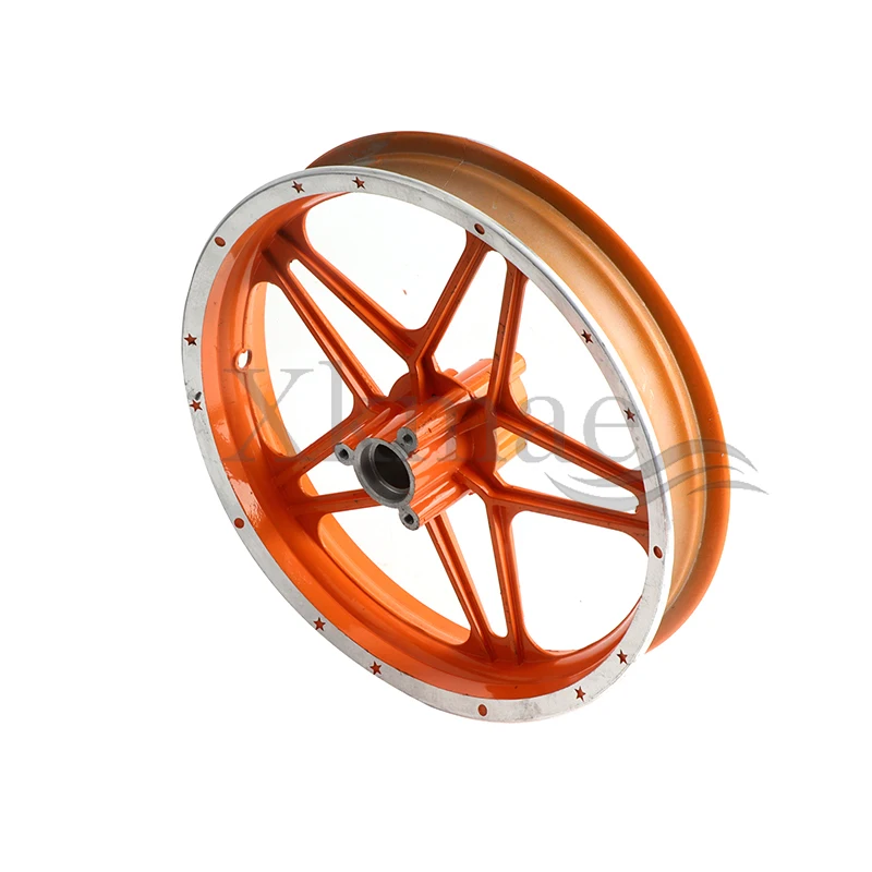 2.50-10 high quality aluminum alloy 2.50-10 inch front wheel and rear wheel set of rim wheel hub assembly