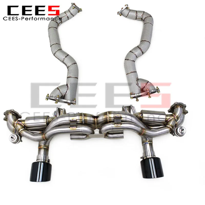 

CEES тюнинг выхлопной трубы Catback для Porsche 718 Cayman Spyder GTS/GT4 4.0L 2024 + система выхлопных труб Valvetronic Cat Back