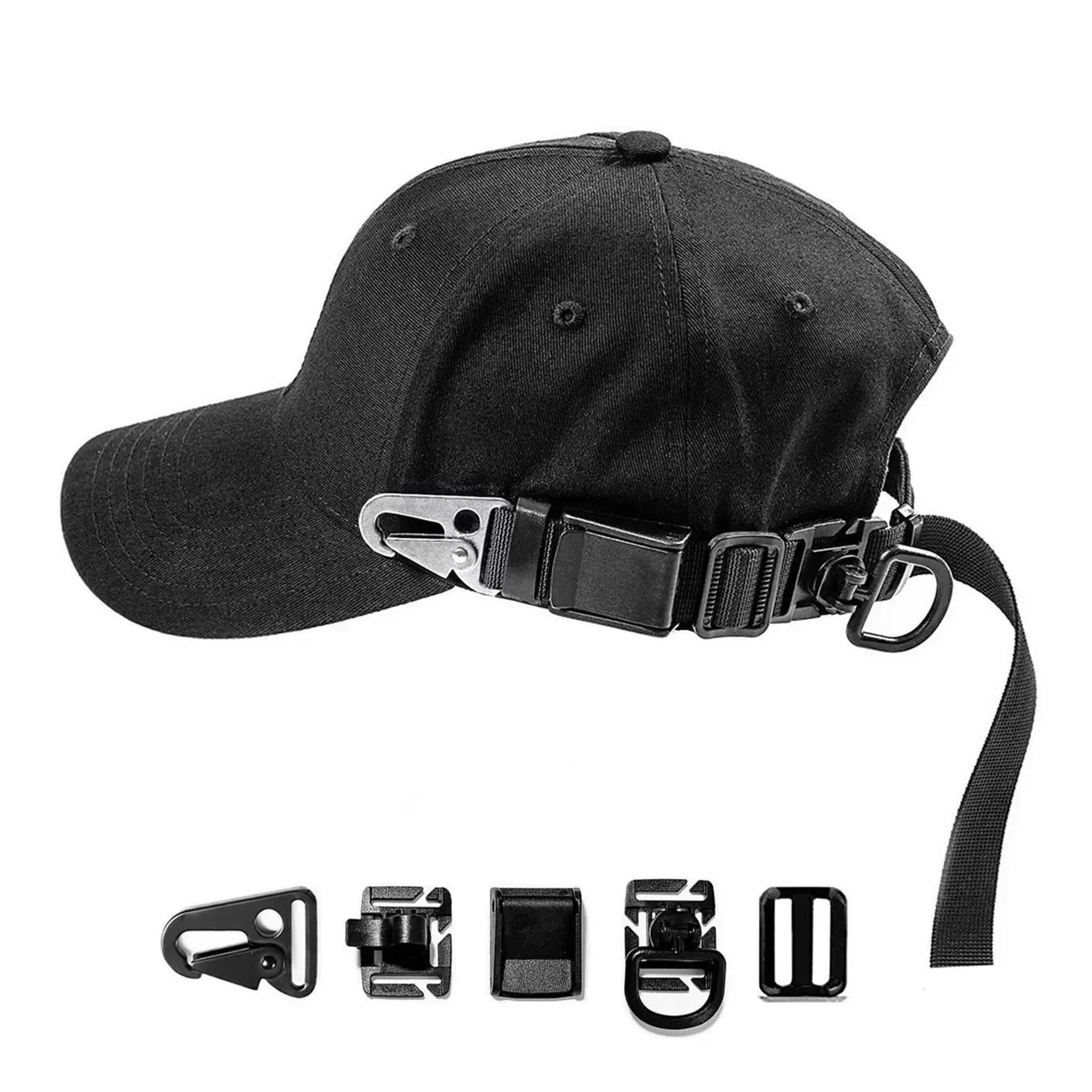 2024 High Quality Multifunction Detachable Combined Techwear Baseball Cap Men Women Vintage Tactical Punk Hat Casquette