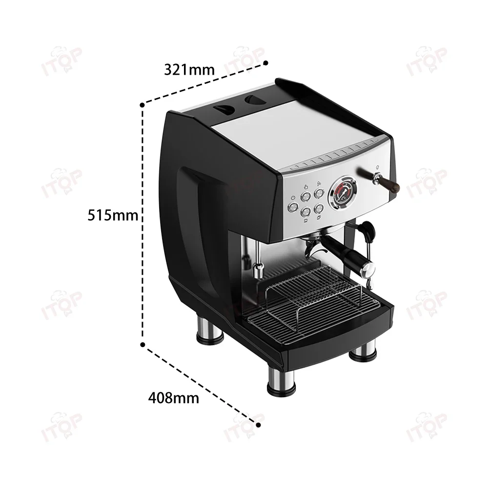 

ITOP IT-CM808 Coffee Machine Newly Developed 3 Boilers Coffee Machine 220-240V 50-60Hz 3550W 3.8L Water Tank ULKA Pump