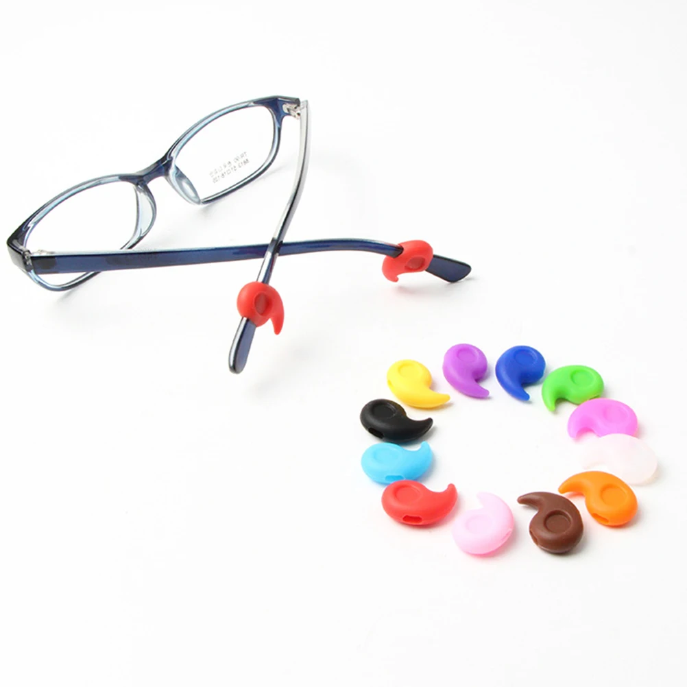 

Non slip Silicone Glasses Leg Sets Eyeglass Sleeve Ear Hook Kit Lightweight Anti slip Cover For Glasses Durable Fit