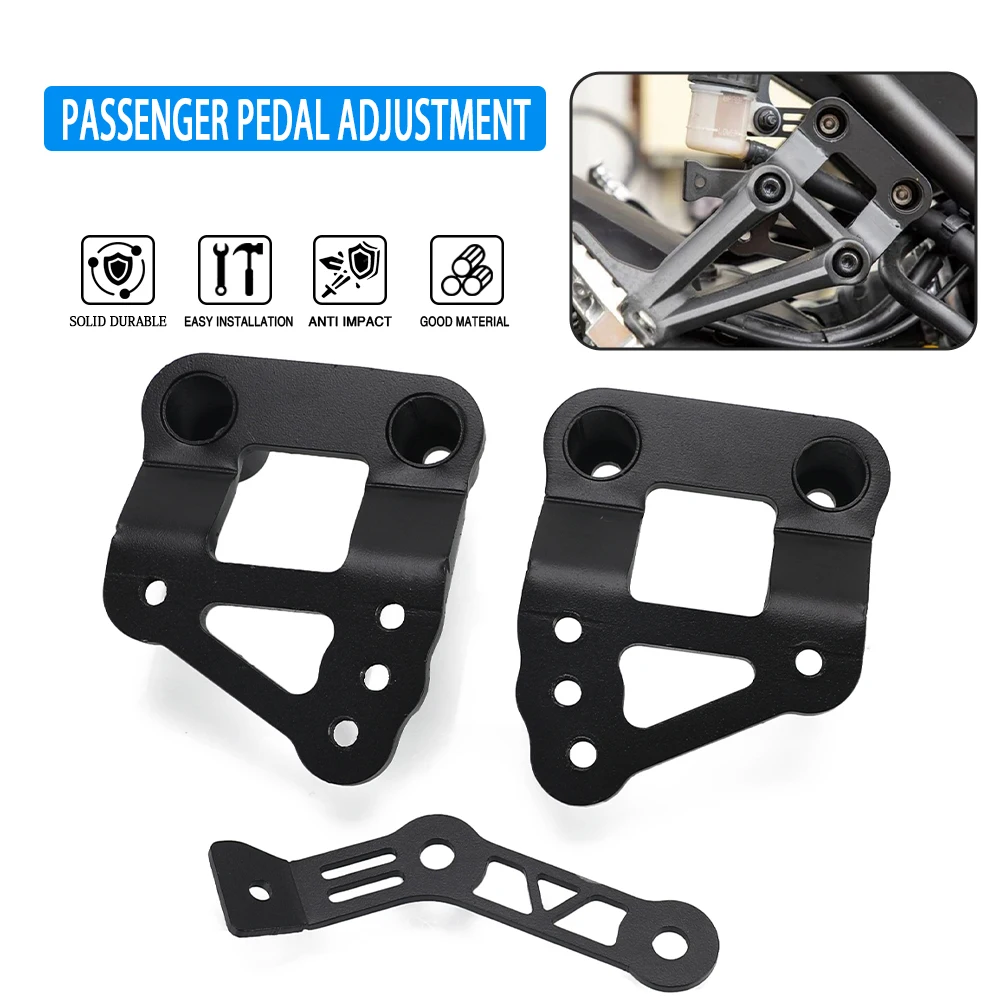 

XSR900 2016-2021 Foot pegs Motorcycle Accessories Passenger Footrests Supports Kit Footpeg Lowering Kit For YAMAHA FZ09/FZ-09