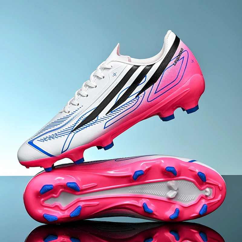 Men Professional AG Soccer Shoes Resistant Casual Grass Studded Male Non Slip Fast Foo451·a