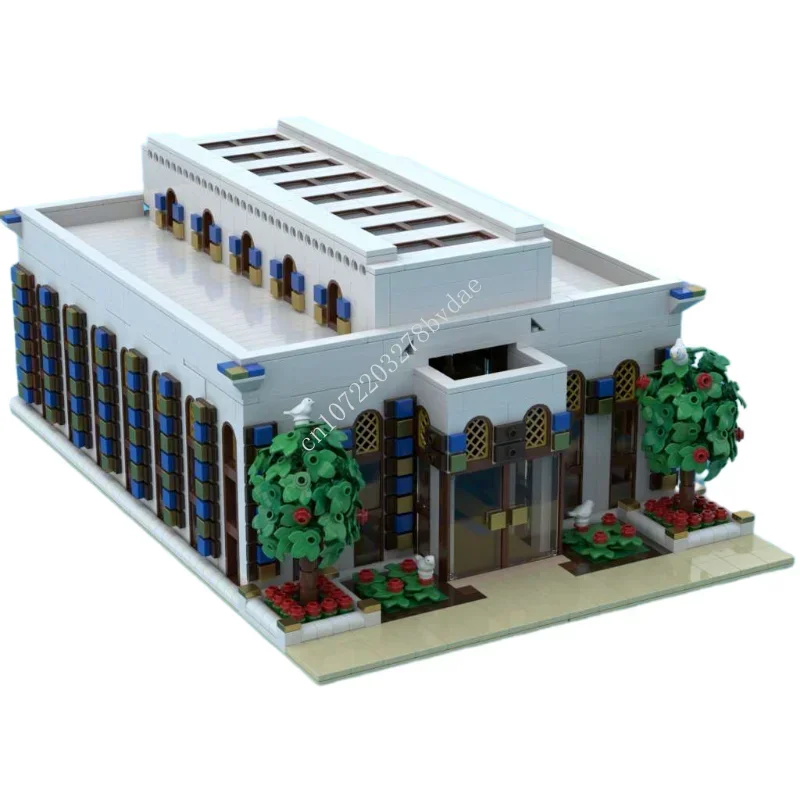 

3091PCS Customized MOC Modular Synagogue street view Model Building Blocks Bricks Children birthday toys Christmas gifts